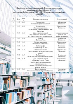 Цикл тематических мероприятий «Книжные горизонты»